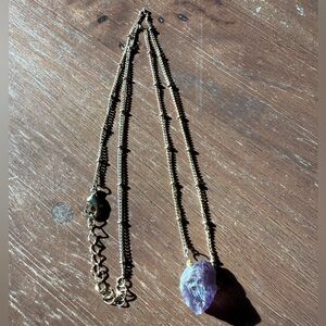 Raw Amethyst Necklace